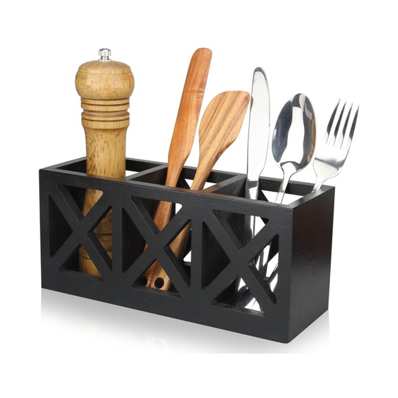 Wooden Silverware Holder - Picture 4 of 7